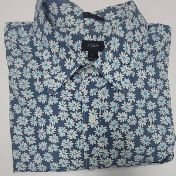 Men’s Shirt J Crew Size Large Long Sleeve Multicolored - Picture 3 of 3